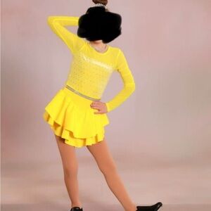 Yellow Layered Skirt